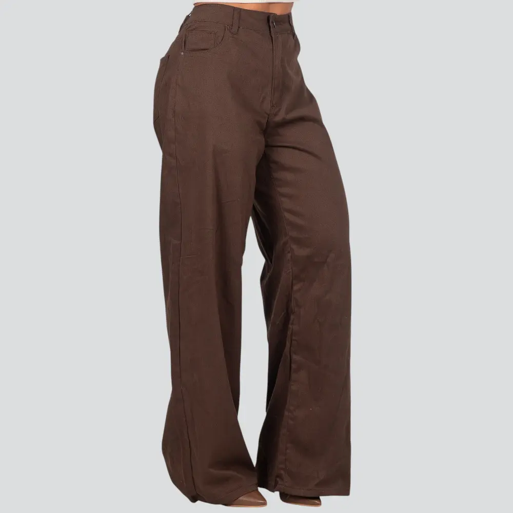 Calça Sarja Feminina Wide Leg .8741