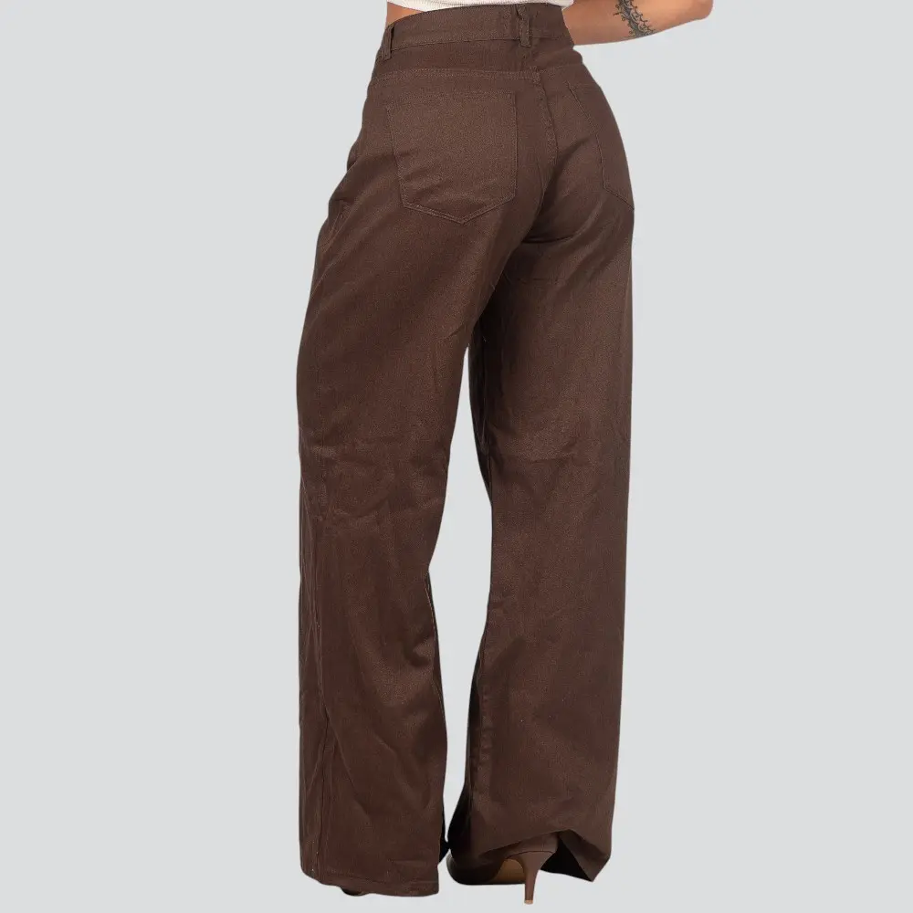 Calça Sarja Feminina Wide Leg .8741