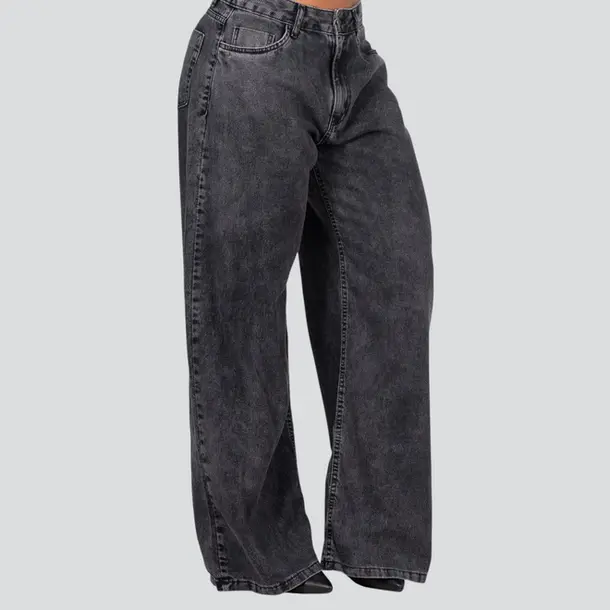 Calça Jeans Feminina Wide Leg .8821