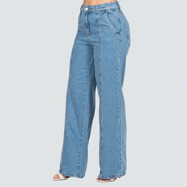 Calça Jeans Feminina Wide .280509