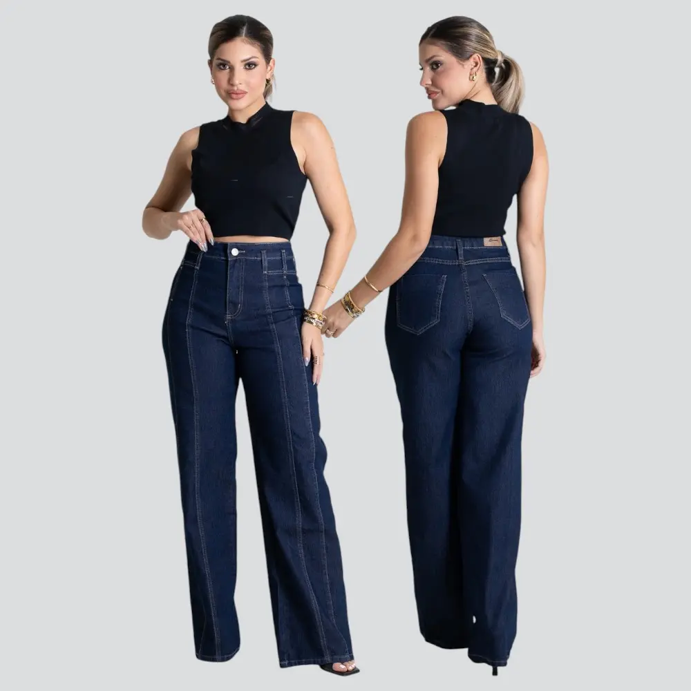 Calça Jeans Feminina Wide .279916