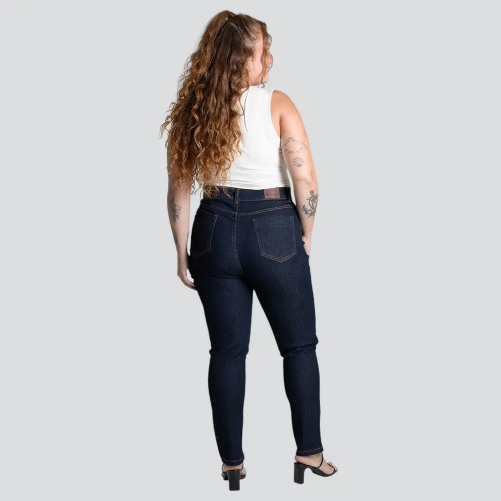 Calça Jeans Feminina Plus Cigarrete .279535
