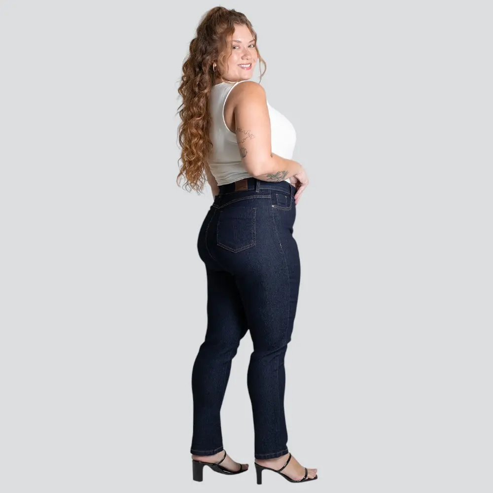 Calça Jeans Feminina Plus Cigarrete .279535