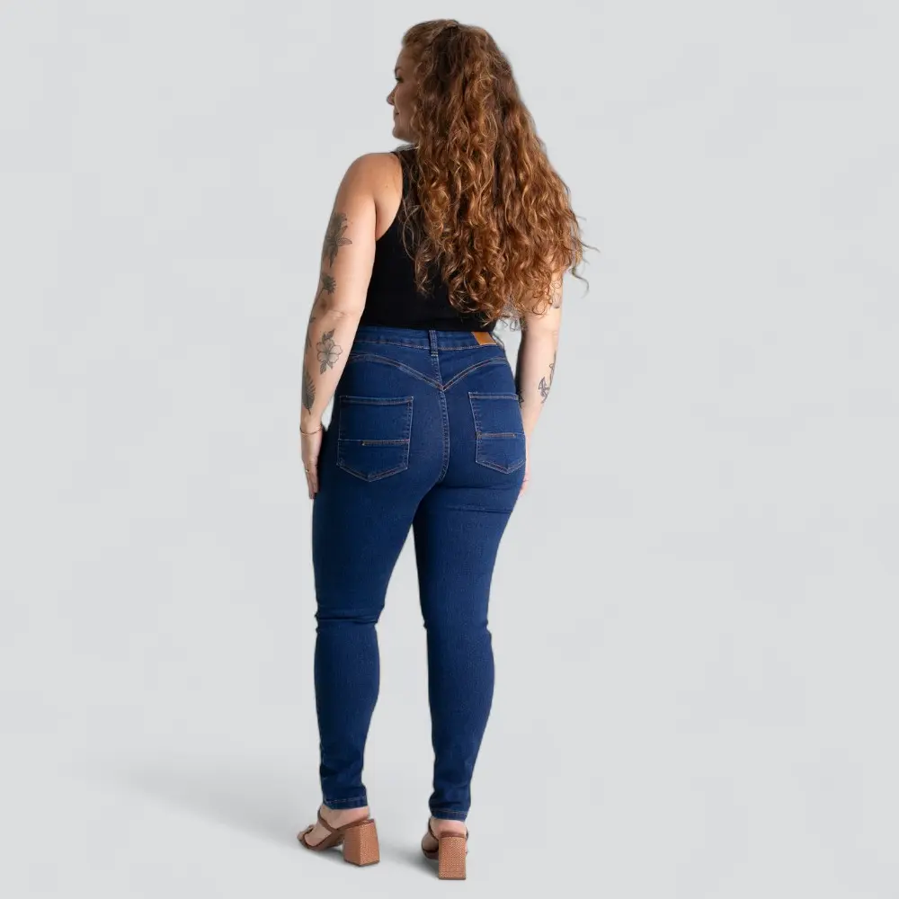 Calça Jeans Feminina Plus Skinny .280642