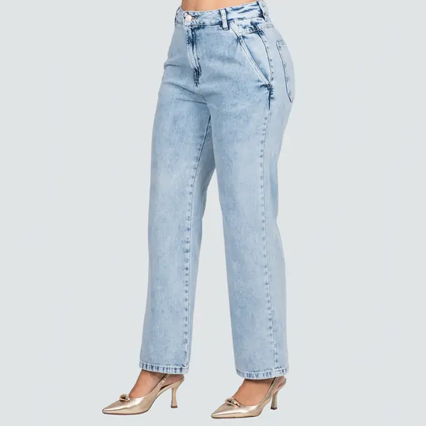 Calça Jeans Feminina Reta .281303