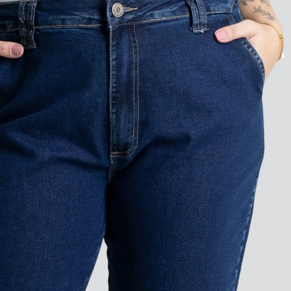 Calça Jeans Feminina Plus Mom .280847