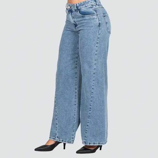 Calça Jeans Feminina Wide .281018