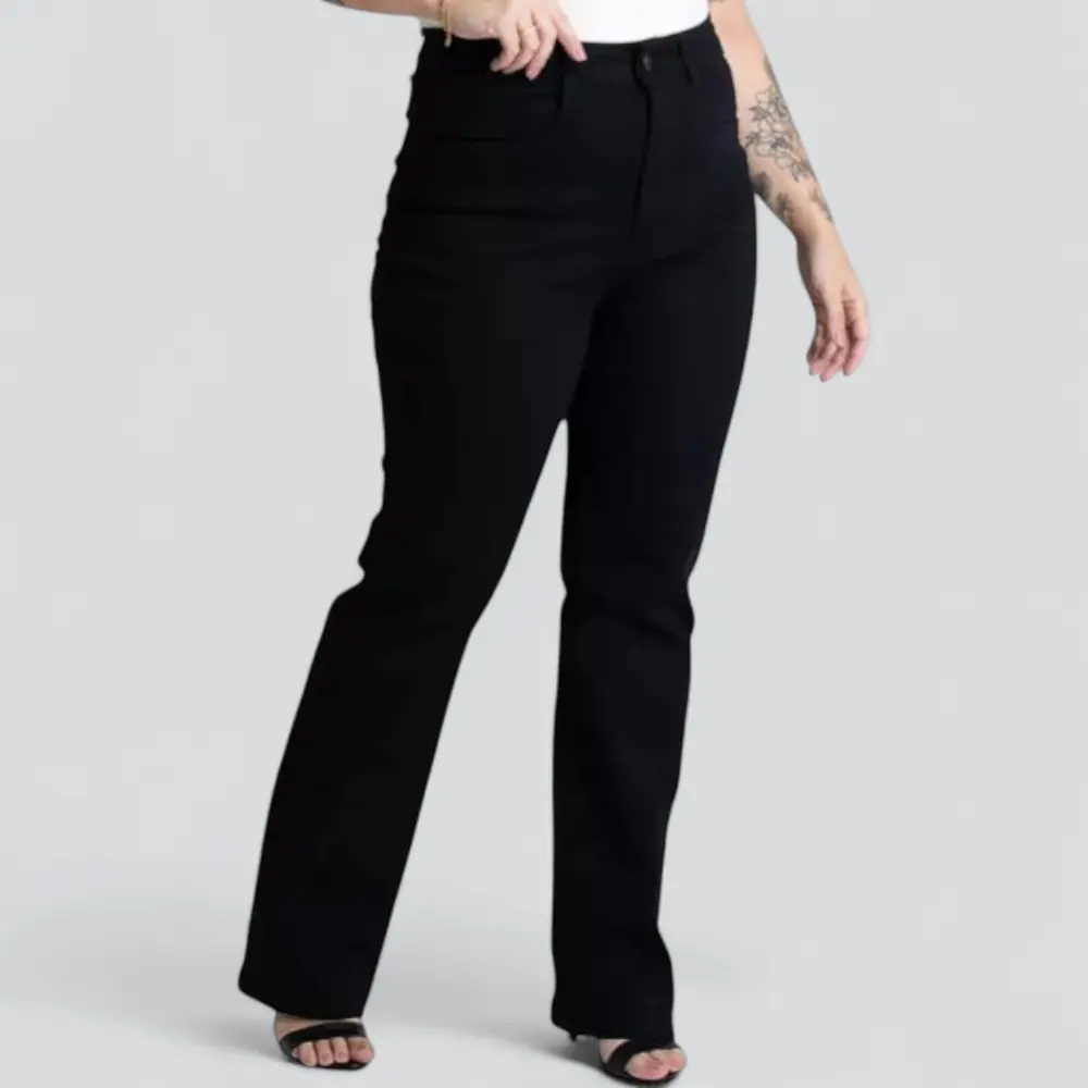 Calça Sarja Sawary Feminina Plus Reta .281030