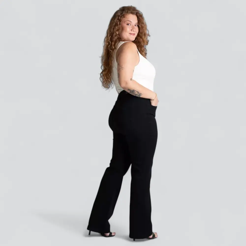 Calça Sarja Sawary Feminina Plus Reta .281030