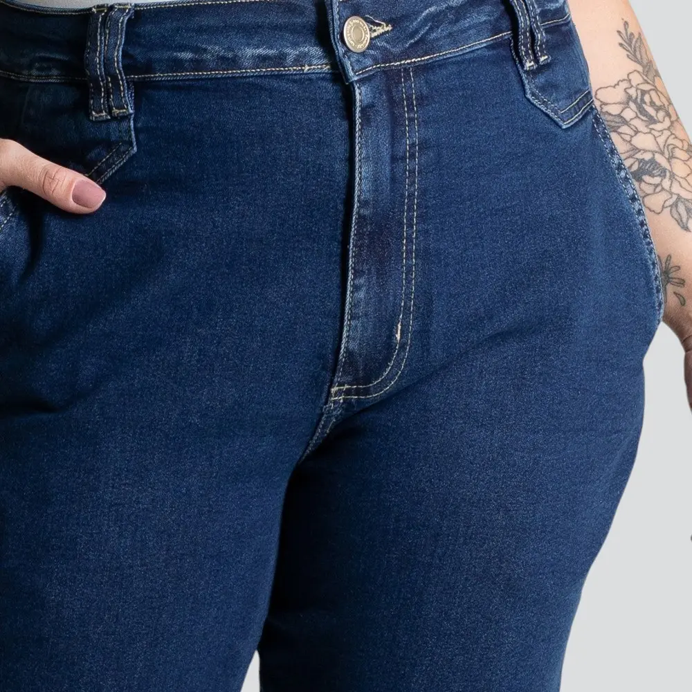 Calça Jeans Feminina Plus Mom .280848