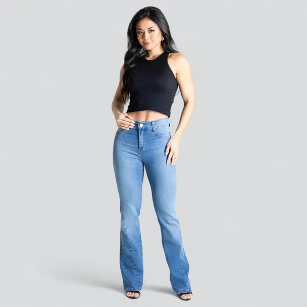 Calça Jeans Feminina Bootcut .280804
