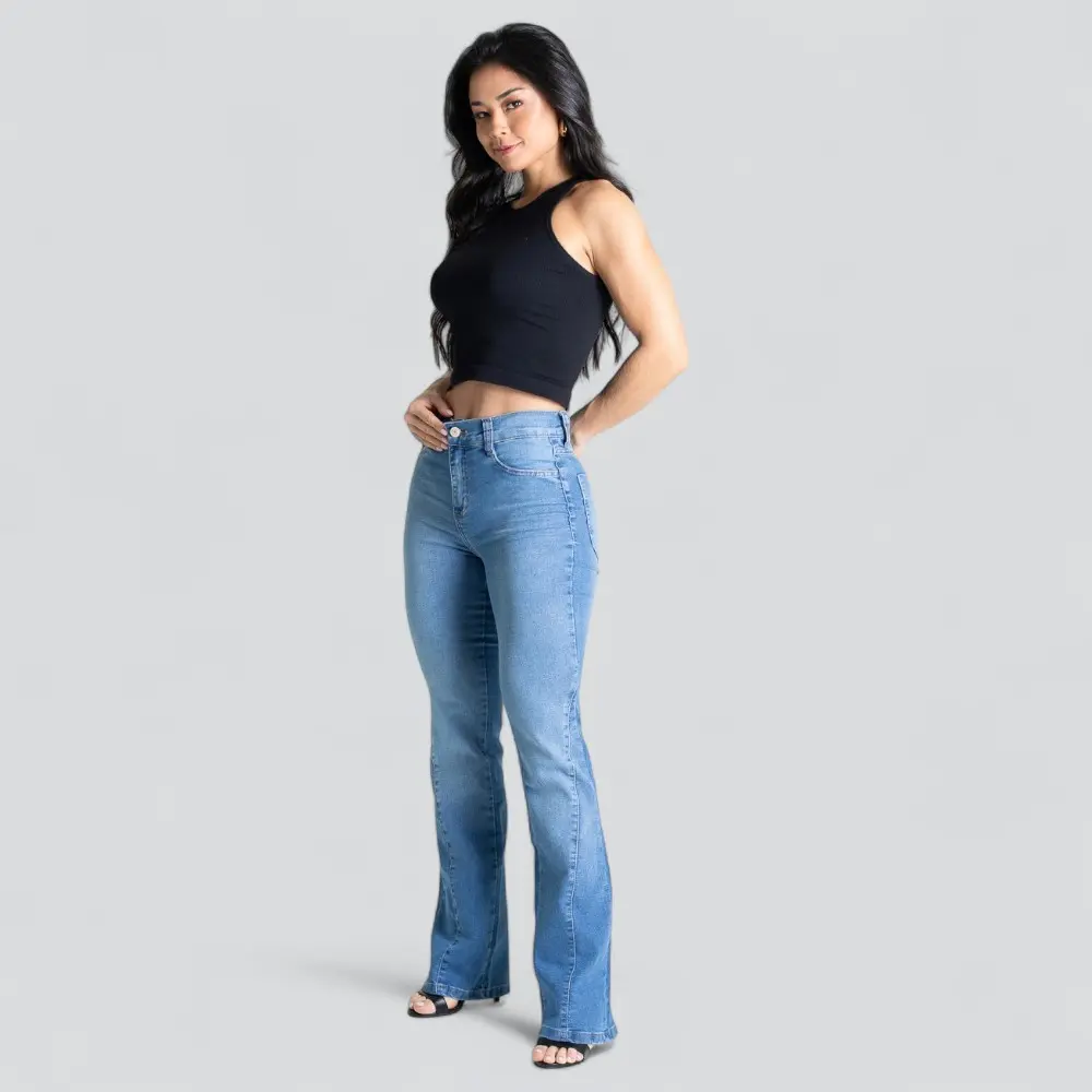 Calça Jeans Feminina Bootcut .280804