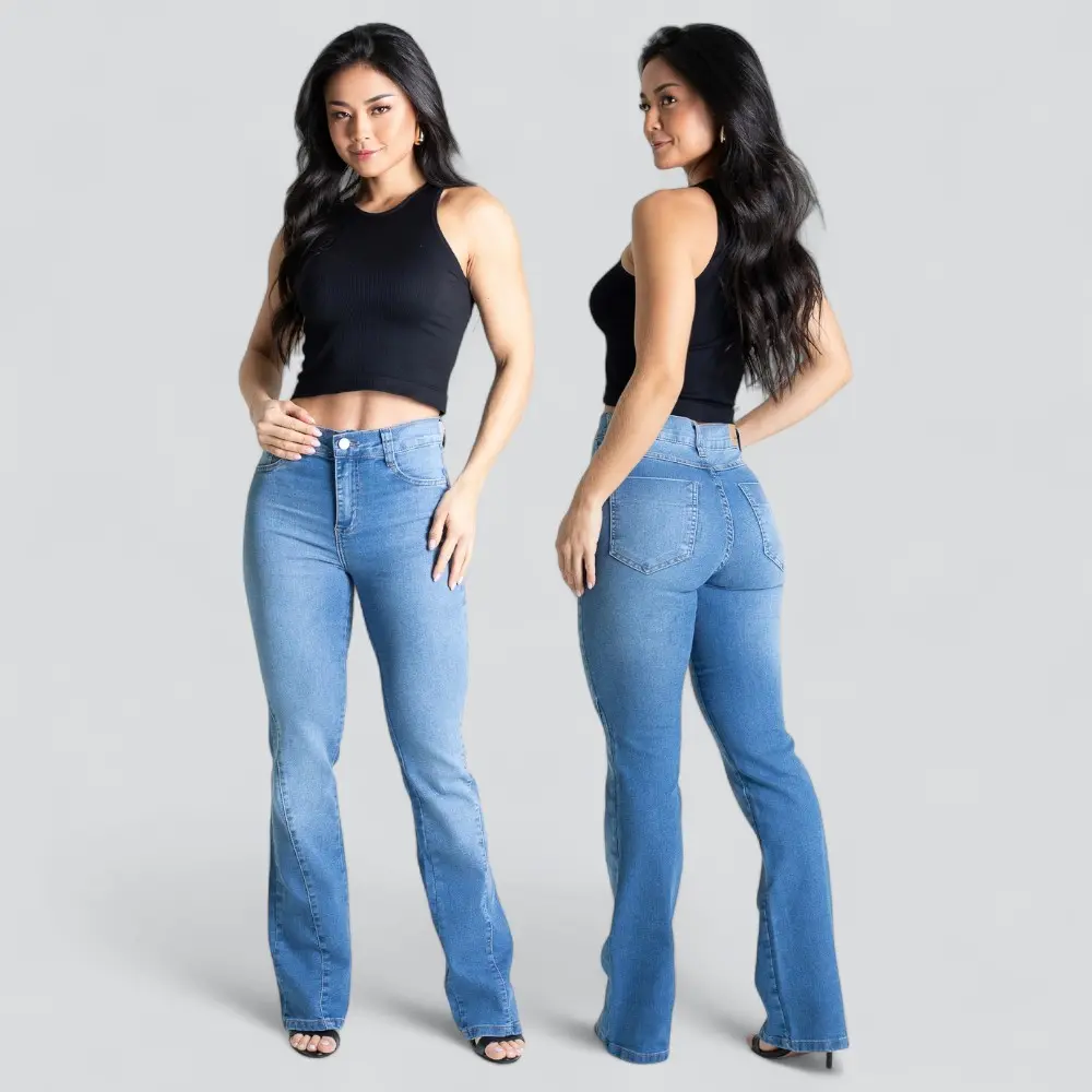 Calça Jeans Feminina Bootcut .280804