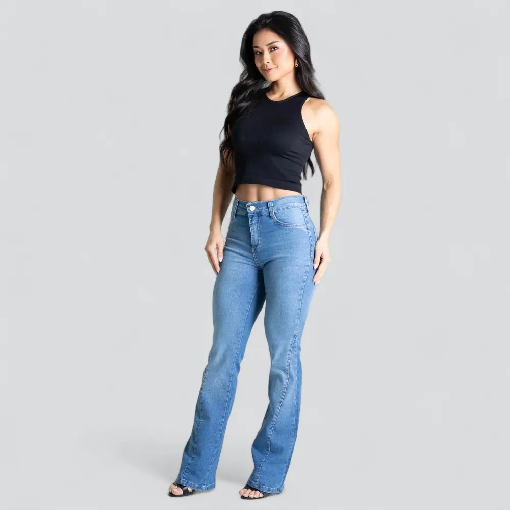 Calça Jeans Feminina Bootcut .280804
