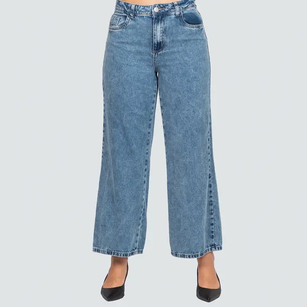 Calça Jeans Feminina Wide .280859