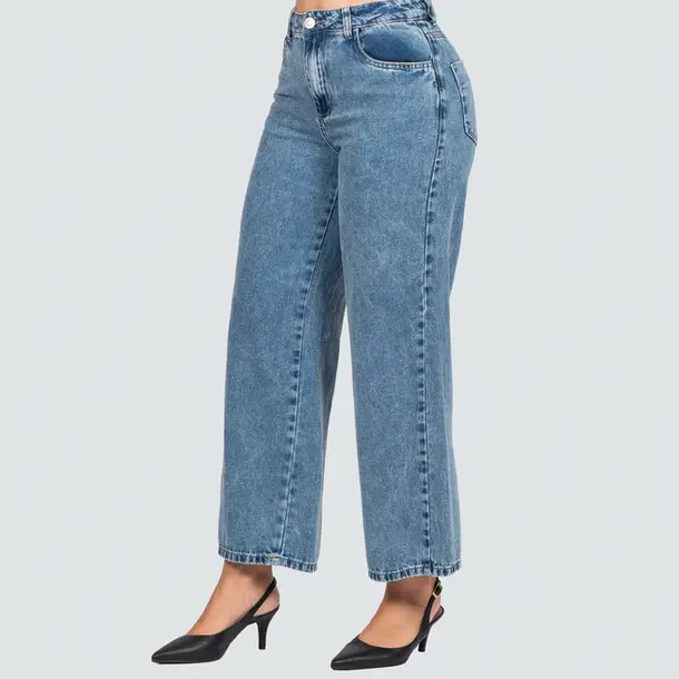 Calça Jeans Feminina Wide .280859