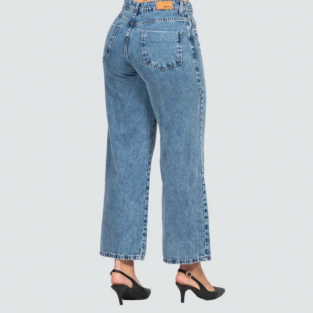 Calça Jeans Feminina Wide .280859