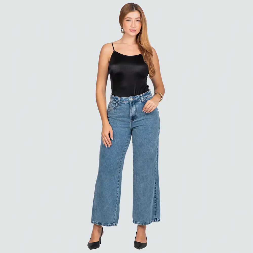 Calça Jeans Feminina Wide .280859