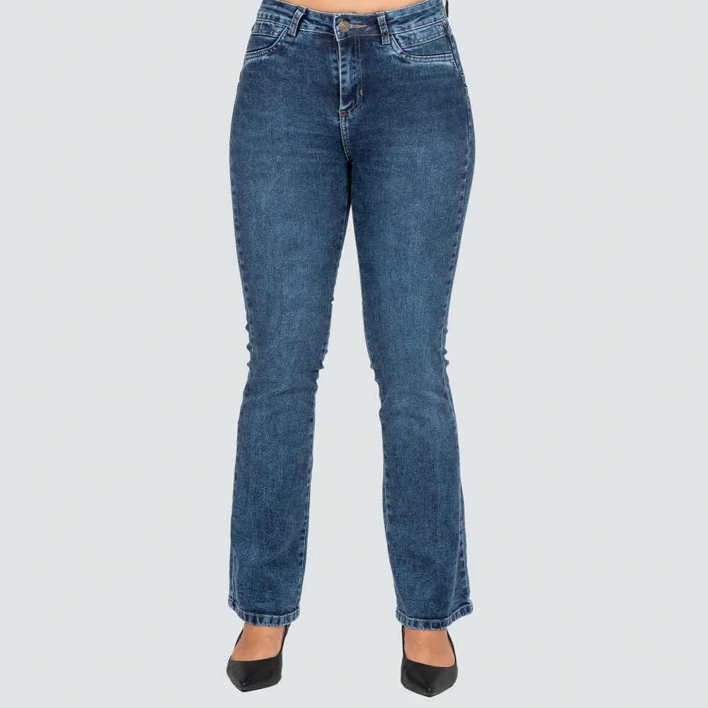 Calça Jeans Feminina Bootcut .281088