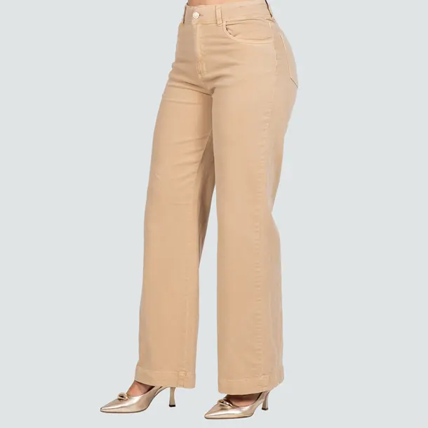 Calça Sarja Feminina Wide Leg .281258