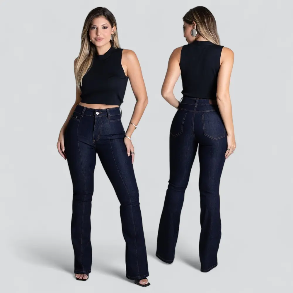 Calça Jeans Feminina Flare .279068
