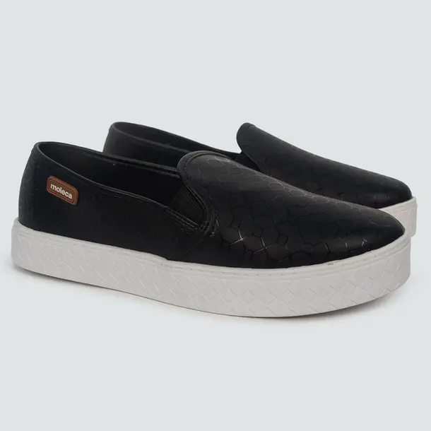 Tênis Casual Slip On Feminino Moleca .5712304.28270