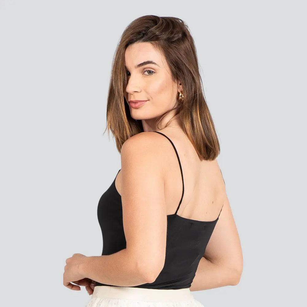 Body Feminino Alça Fina Poliamida .ZW235