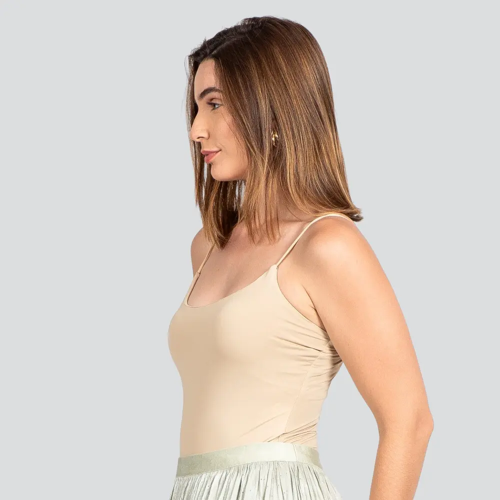 Body Feminino Alça Fina Poliamida .ZW235