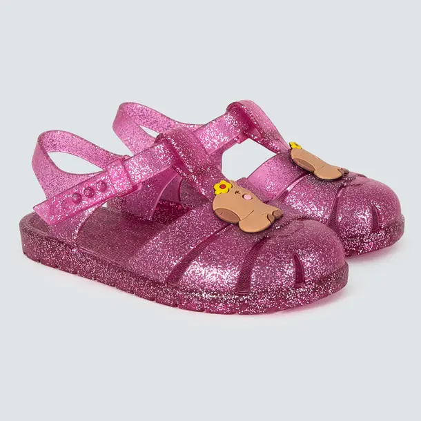 Sandália Bebê Menina Capivara .2238