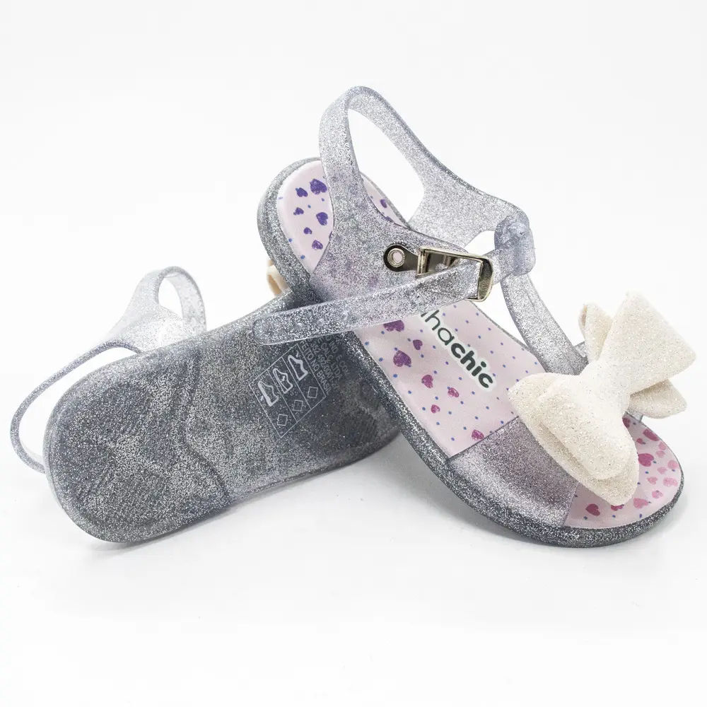 Sandália Bebê Menina Laço Glitter .2195
