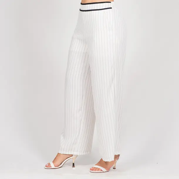 Calça Feminina Pantalona Risca de Giz .3000873