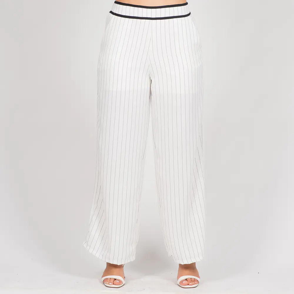 Calça Feminina Pantalona Risca de Giz .3000873
