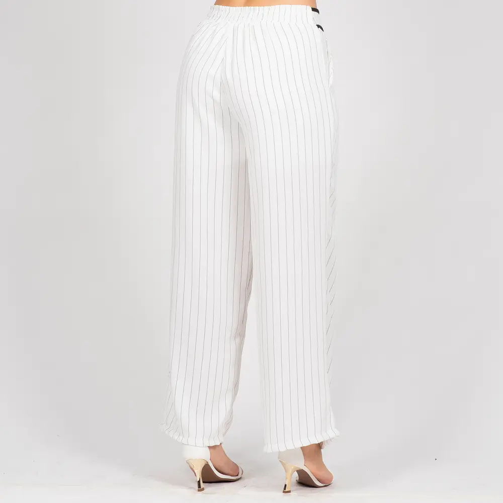 Calça Feminina Pantalona Risca de Giz .3000873