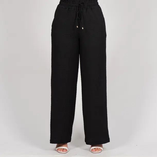 Calça Feminina Pantalona Malha Ondulê .3000905 Preto