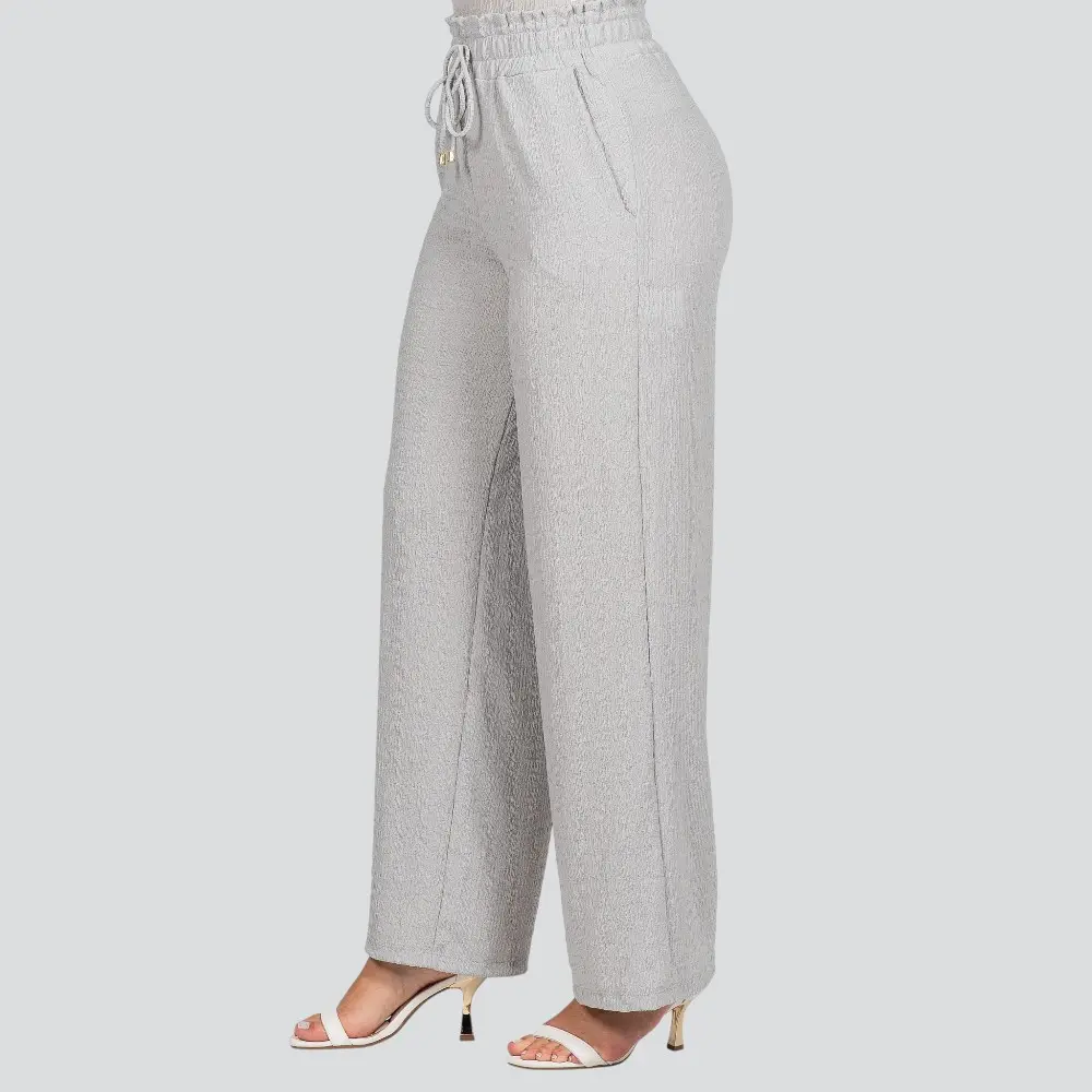 Calça Feminina Pantalona Malha Ondulê .3000905