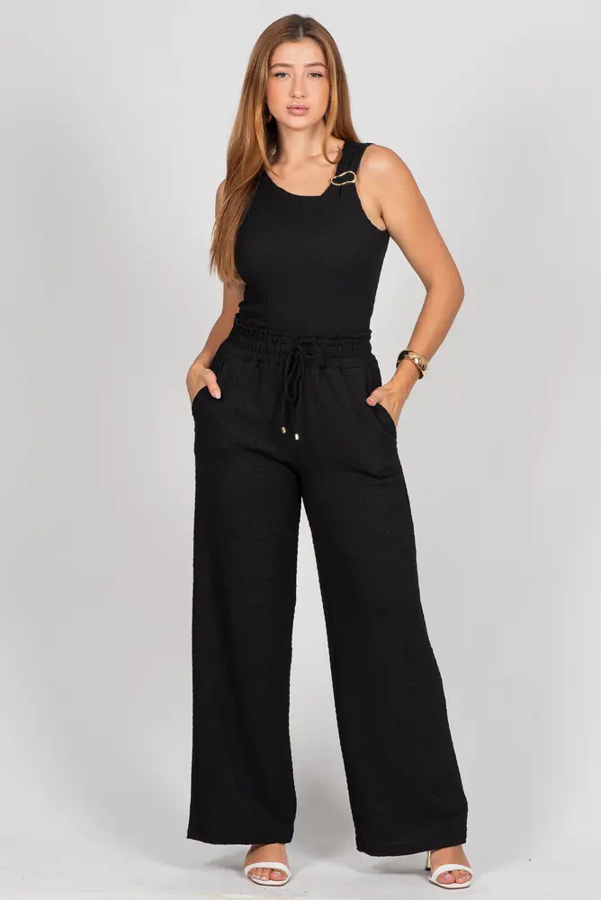 Calça Feminina Pantalona Malha Ondulê .3000905
