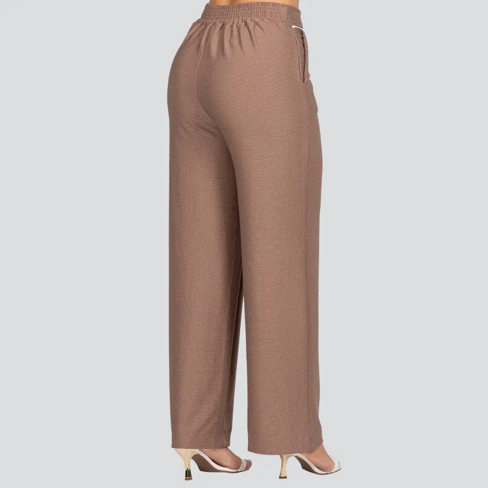 Calça Feminina Pantalona Malha Texturizada .3000908