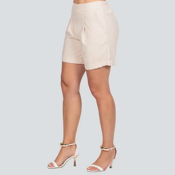 Shorts Feminino Alfaiataria com Elástico no Cós .5001465
