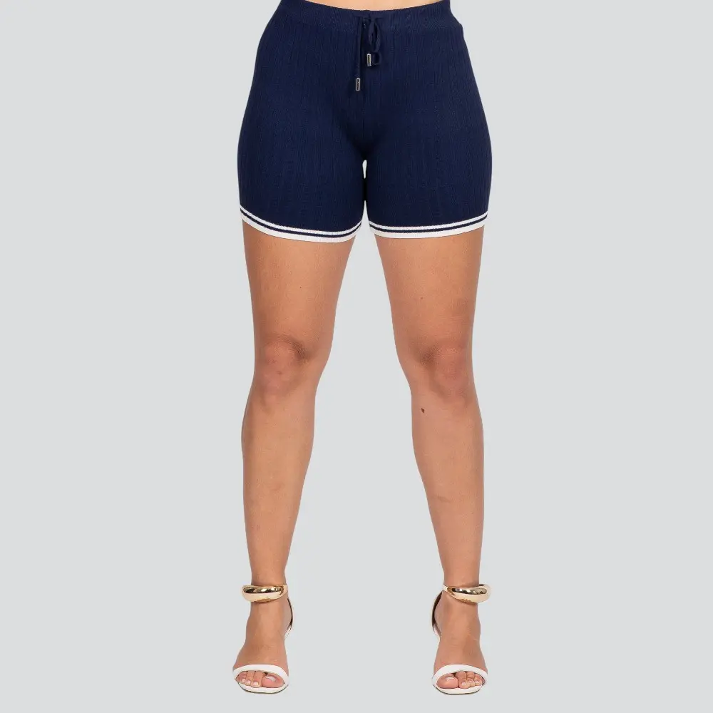 Shorts Feminino Tricô Modal com Cordão .HF387-20