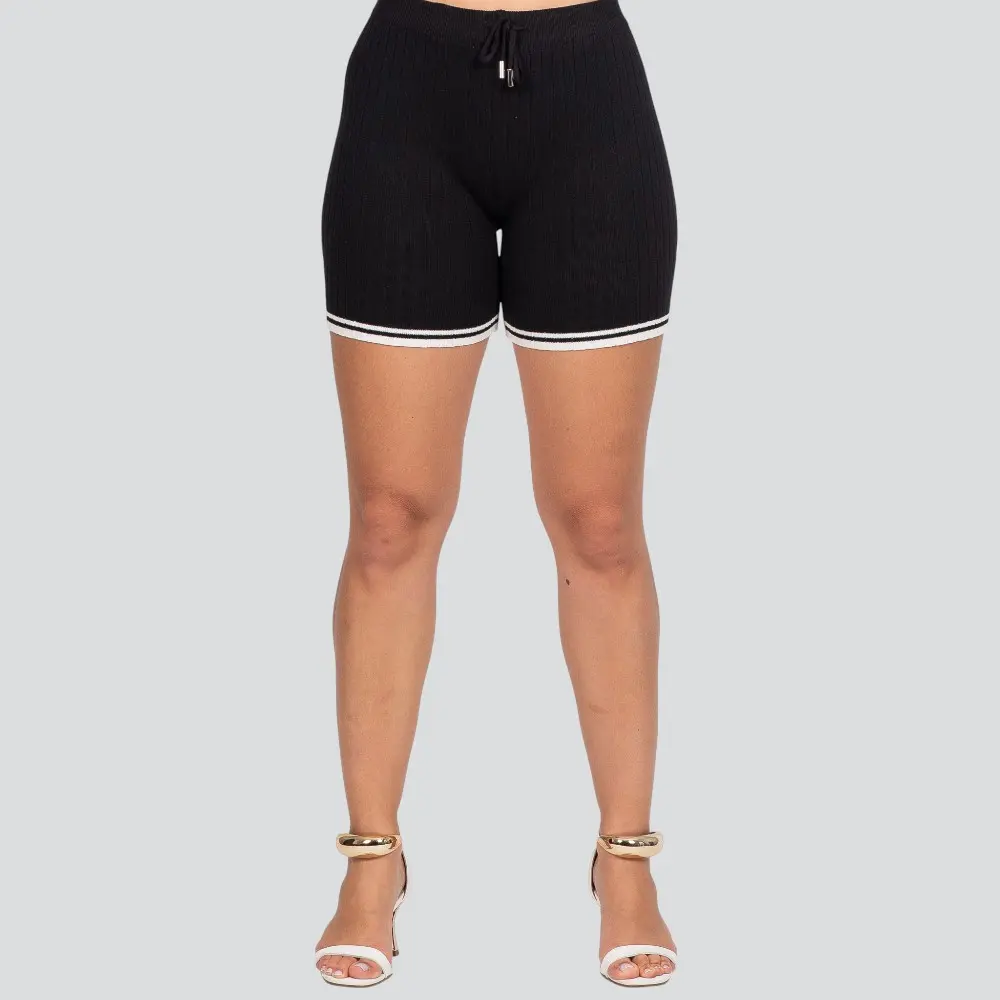 Shorts Feminino Tricô Modal com Cordão .HF387-20
