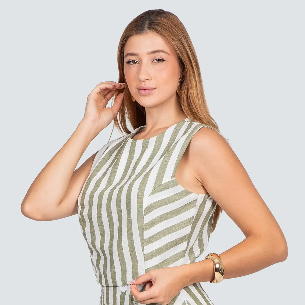 Regata Feminina Listrada Sem Manga .3099R