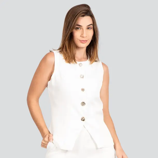 Colete Feminino Alfaiataria .EE62