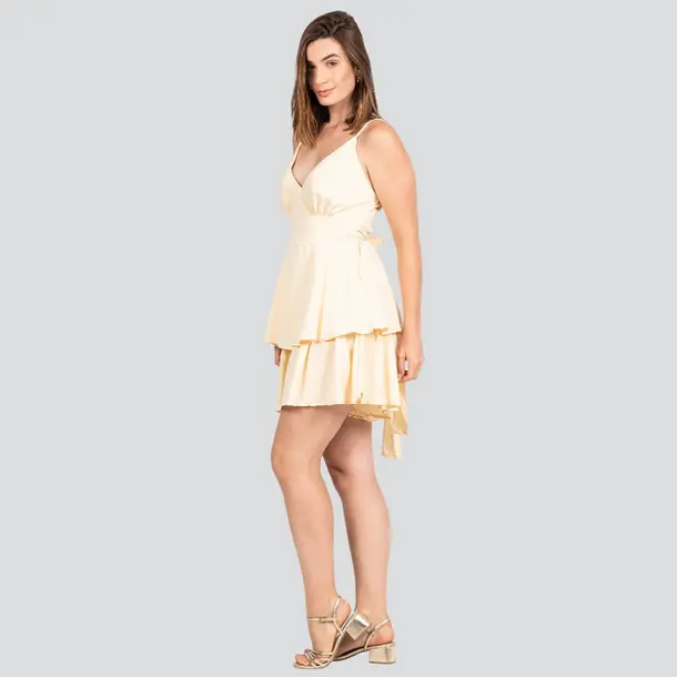 Vestido Feminino Curto com Marias e Shorts .JY5063