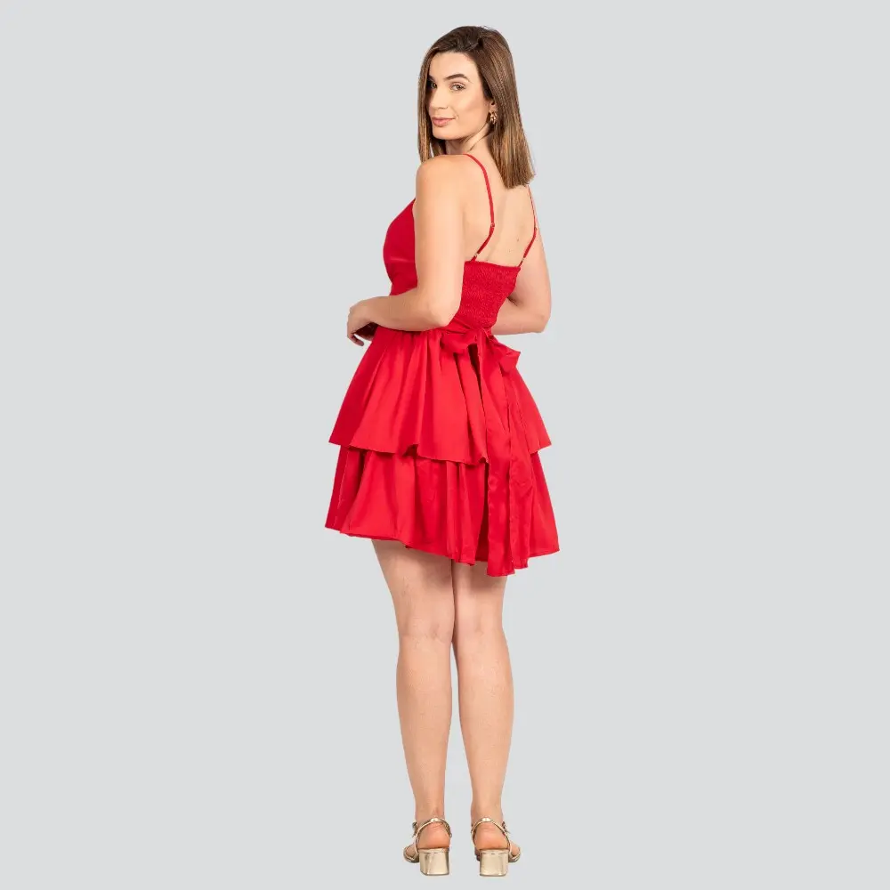 Vestido Feminino Curto com Marias e Shorts .JY5063