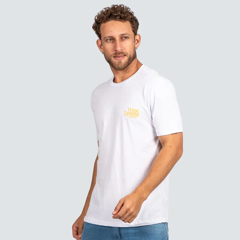 Camiseta Masculina Manga Curta Estampa Tema Bebidas .P1714