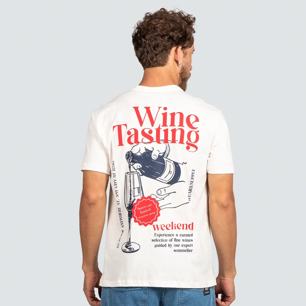 Camiseta Masculina Manga Curta Estampa Tema Bebidas .P1714