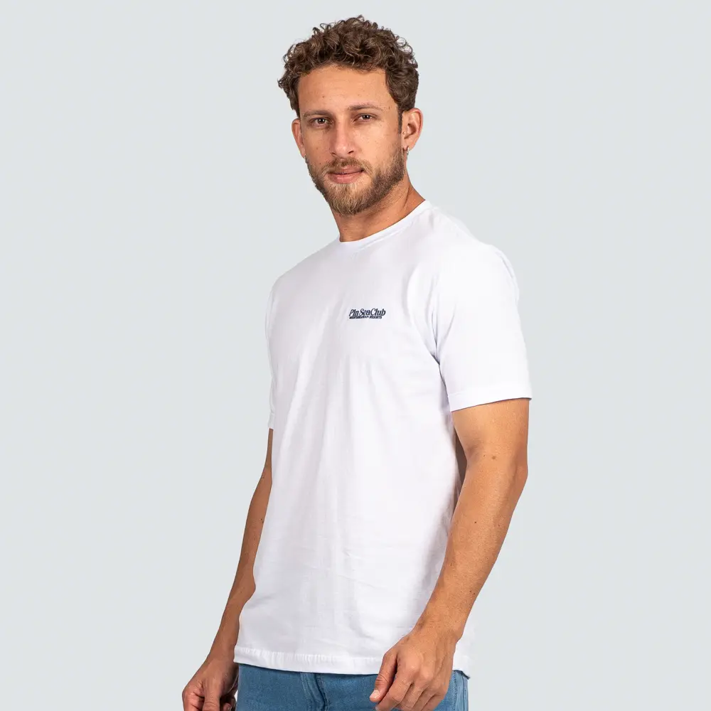 Camiseta Masculina Manga Curta Estampa Peixes .P1723