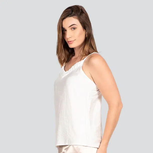 Regata Feminina Alça Fina Fluida .XH9628