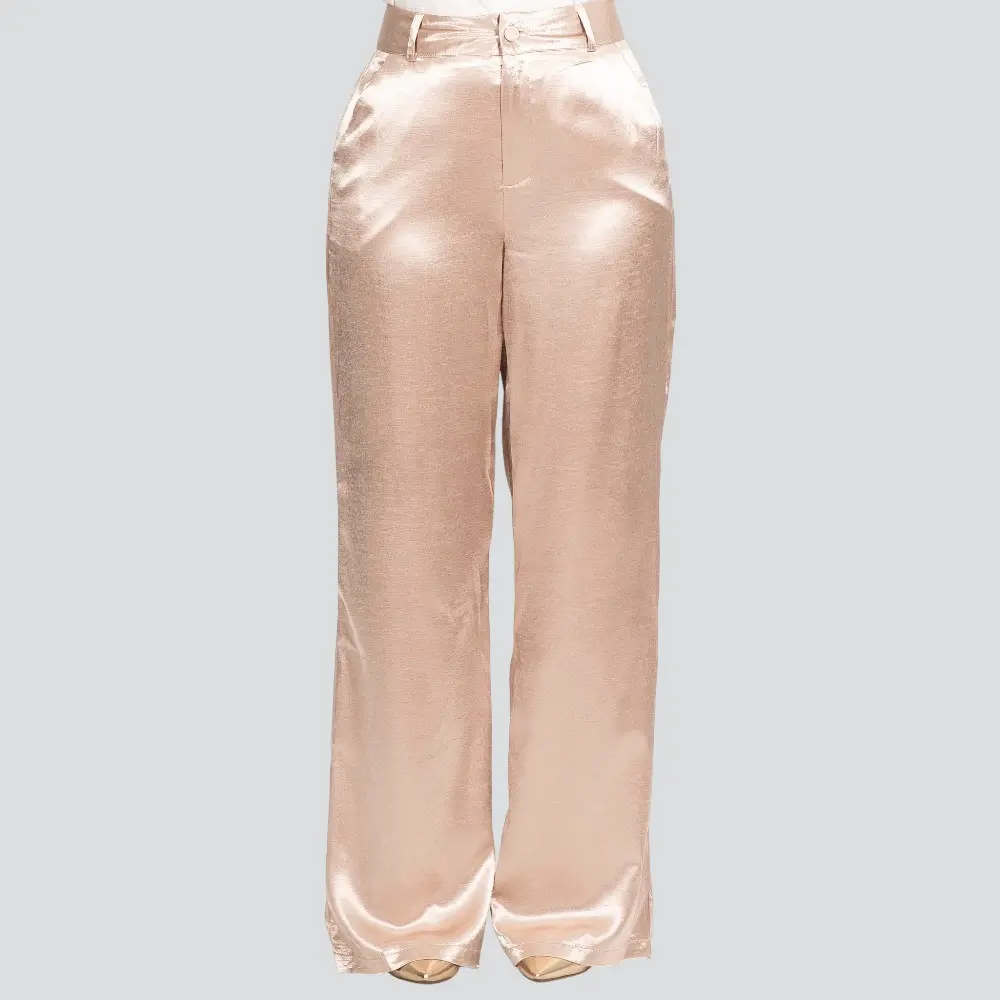 Calça Feminina Pantalona Acetinada .XX6031