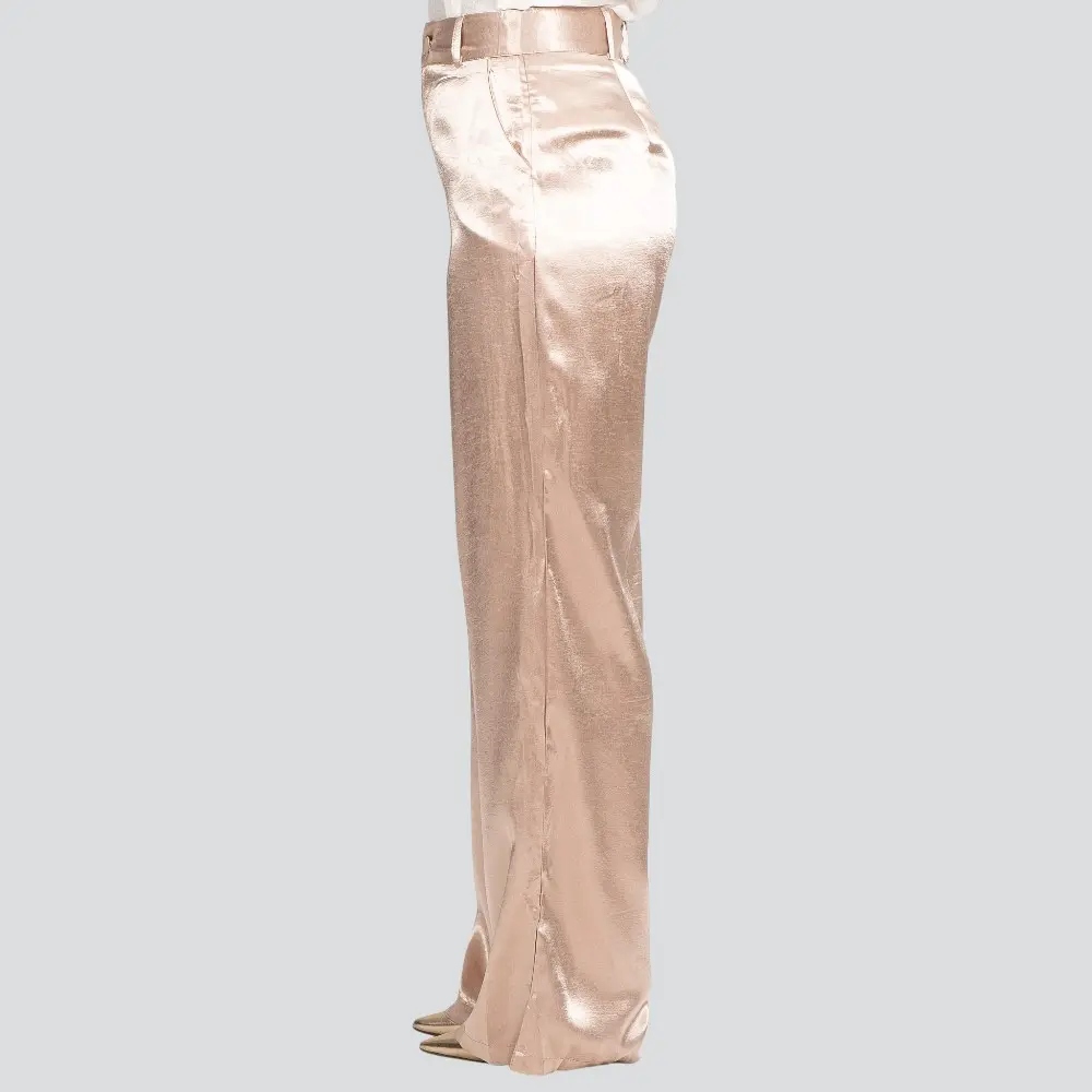 Calça Feminina Pantalona Acetinada .XX6031
